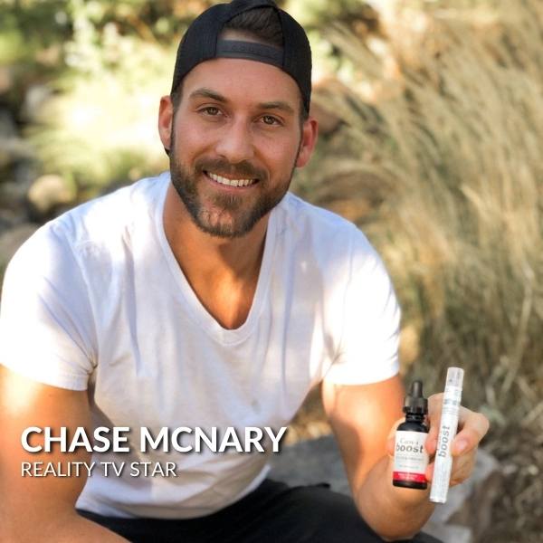 Chase McNary from Bachelor Nation with B12 supplement