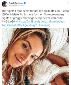 Big Brother star Angela Rummans uses CBD oil for sleep