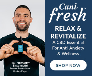 Paul Bissonnette with CBD oil for stress and anxiety