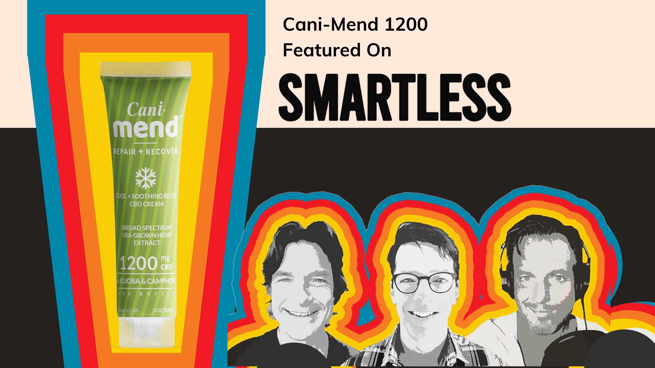 Cani Ease, Cani 1200, Cani Golf, Cani Something? Jason Bateman Gives Cani-Mend CBD Cream a Shoutout on Smartless!